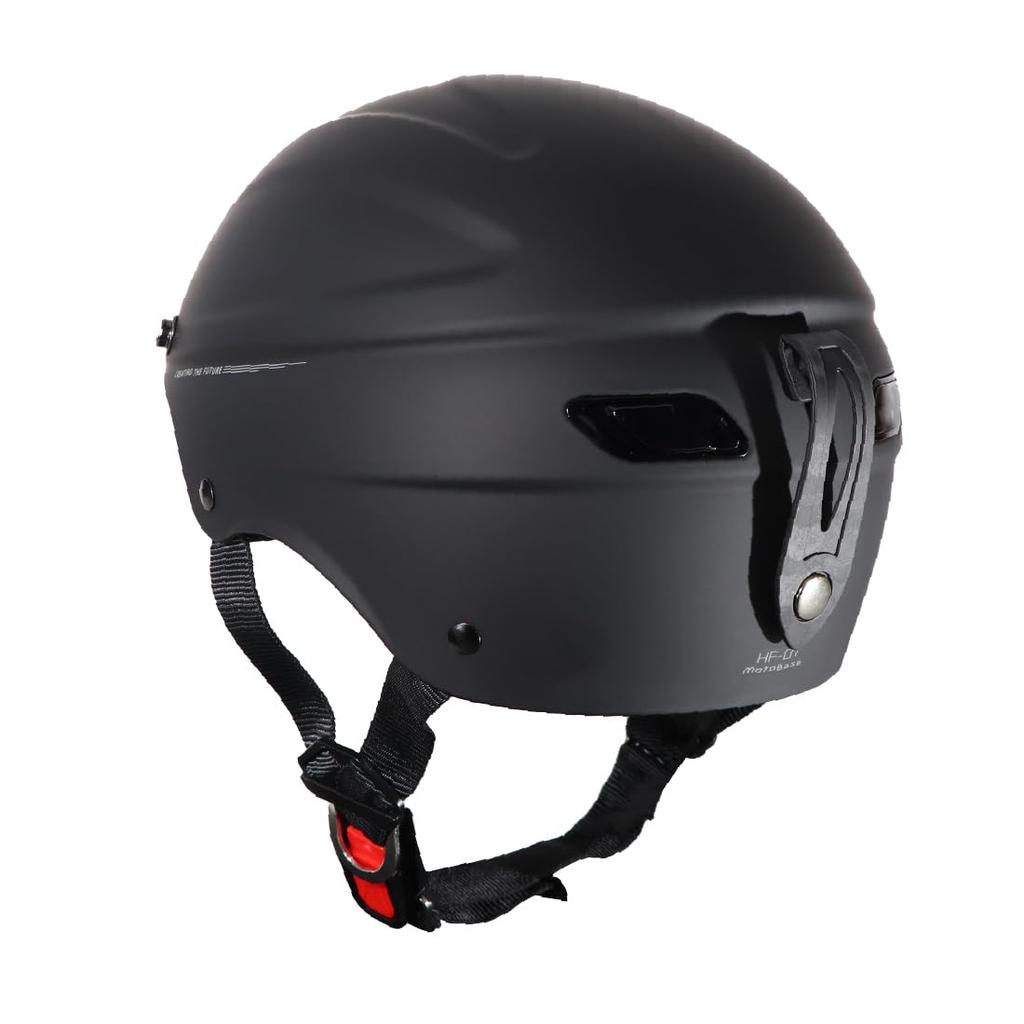 MOTO BASE Half Helmet Matte Black One MBHL-HF01
