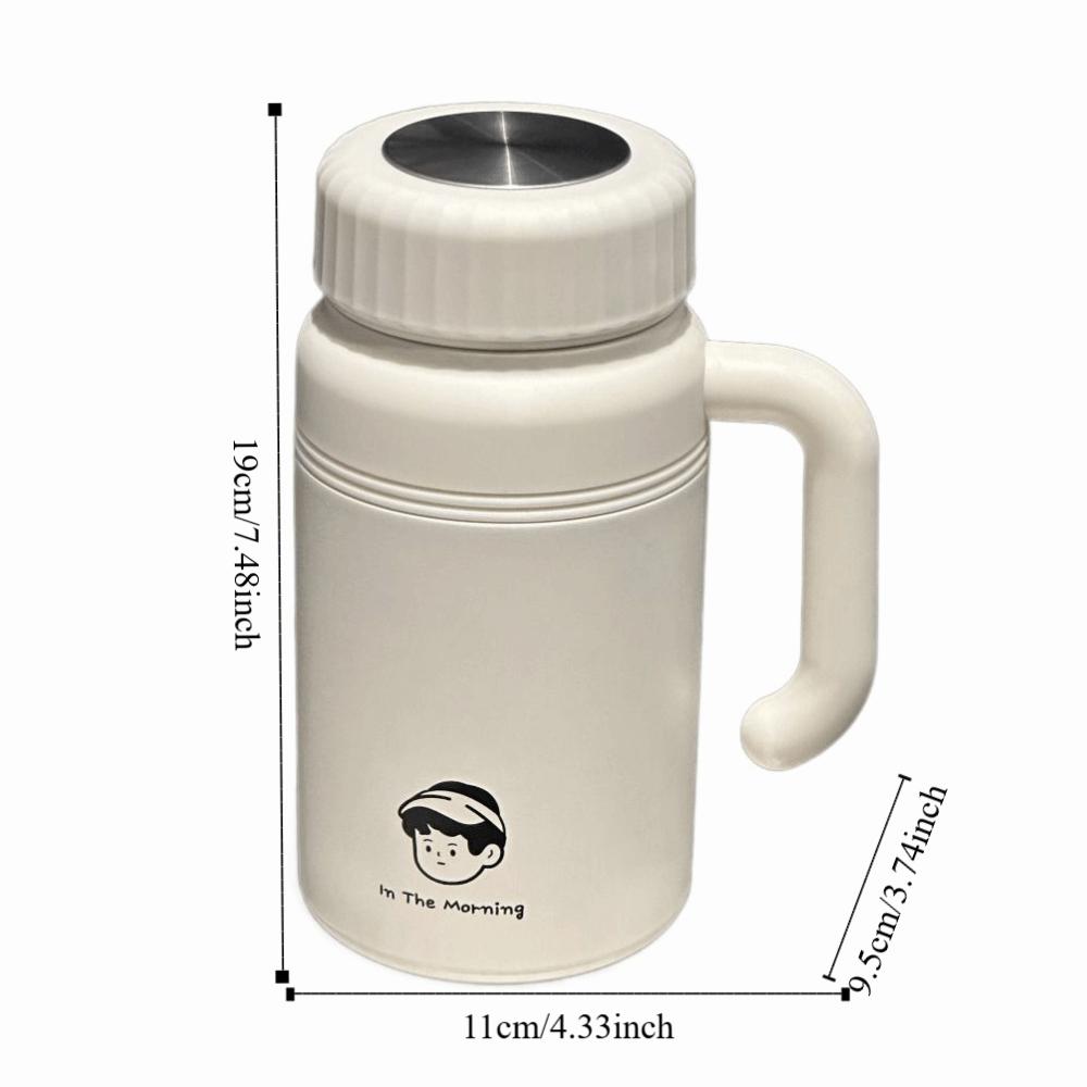 Large Capacity Stainless Steel Water Bottle Stylish Tea Cup Durable Vacuum Flasks  Outdoor Use