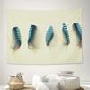 Bohemian Wall Tapestry Nature Feather Wall Hanging Forest Aesthetic Room Decor Macrame Backdrop Vintage Home Textile Art