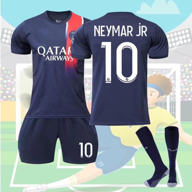 2324 Paris Saint-germain Football Kit Messi Neymar Mbappe Suitable For Kids