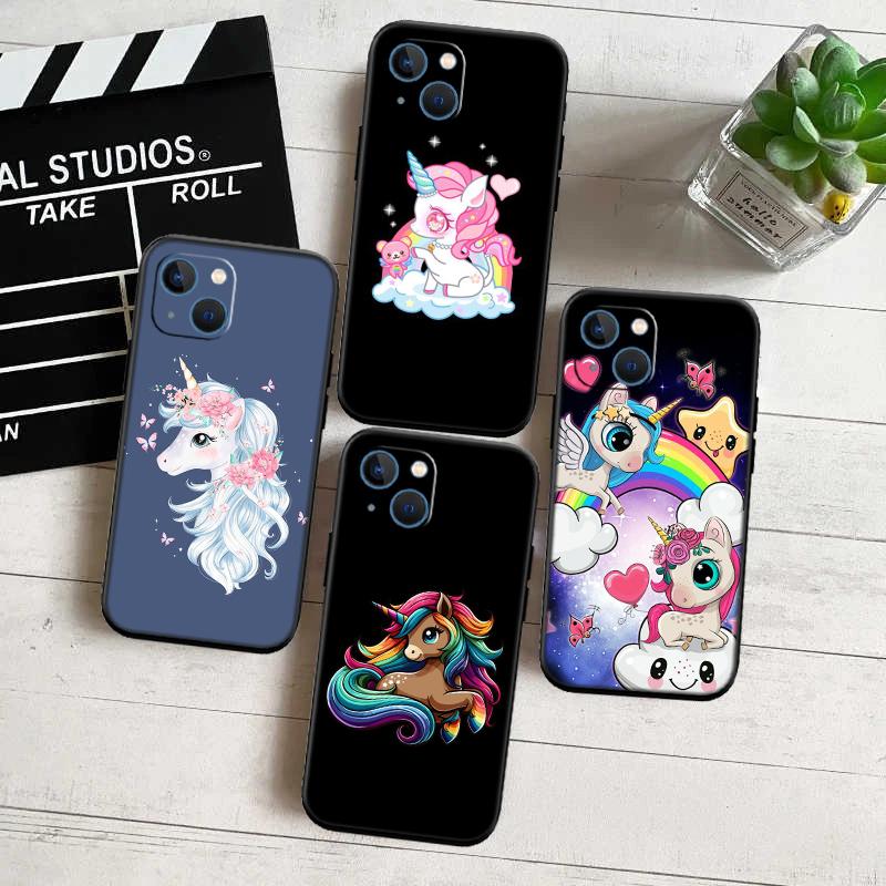 RP14 Cartoon Unicorn New High-End Shell Phone Case for Redmi Note 13 14 Pro+ Plus A3 A3X 13X 13C 13R 14S 14C 14R