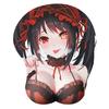 Anime Mouse Pad Chest Non-slip Cartoon 3D Sexy Rubber Mat Wrist Support Single