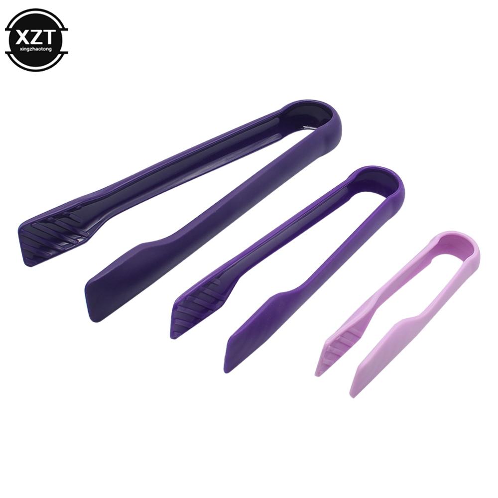 3Pcs/Set Plastic Food Tong Kitchen Tongs Non-slip Cooking Clip Clamp BBQ Salad Tools Grill Kitchen Accessories
