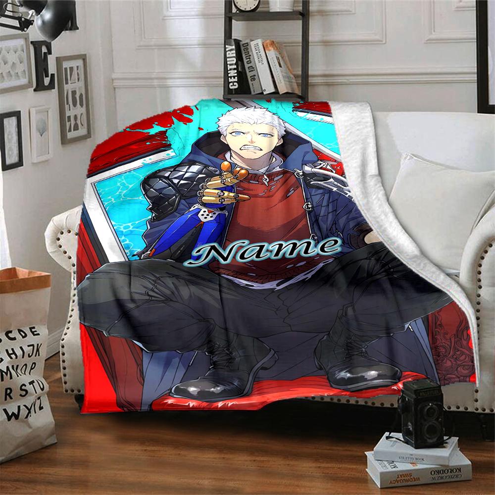 Custom 1pc Devil May Cry: Netflix Series Blanket, Soft And Comfortable Blanket, Casual Warm, Camping Travel Blanket, Birthday Gift Q91230