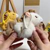 Cute Year Of The Horse Pony Plush Doll Stuffed Toys Keychain Pendant Bag Charms Backpack Hang Ornaments Girl Keyring Kids Gifts