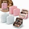 Waterproof Travel Storage Bag Multi-layer Handbag Polka Dot Stand-up Cosmetic Bag  For Women