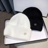 Knitted Hat With Thick Velvet For Women, Warm And Versatile, Big Head Circumference, Head Cover, Ear Protection, Cold Hat