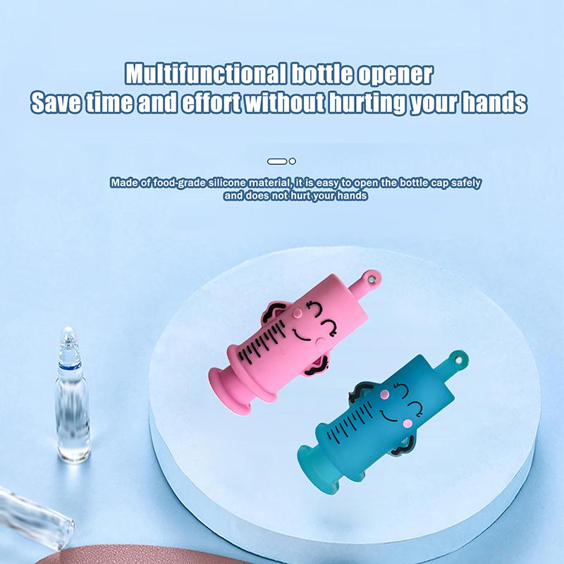 Niedliche Cartoon-Form Medizinische Ampullenflaschenöffner Krankenschwester Arzt Spezial Gummi Spritzenschneider Flaschenöffner Multifunktional