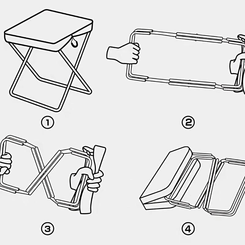 1 Pc Sports Outdoor Folding Chair - Convenient and Portable Fishing Stool, Ideal for Picnics and Camping, Also a Folding Fishing Chair and Maza Bench.