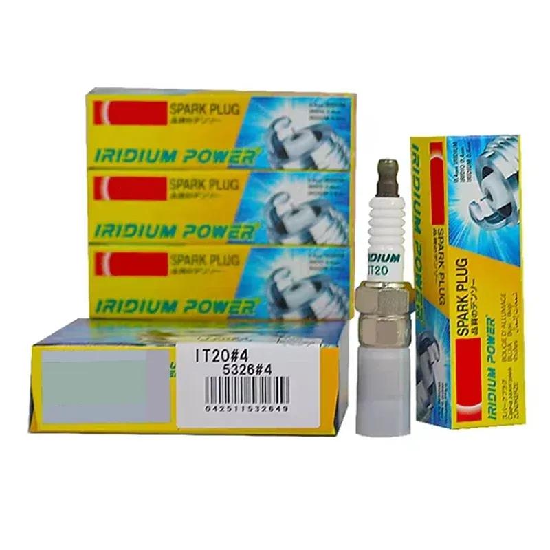 4/6 Adet IT20 5326 İridyum Buji Chevrolet Peugeot Toyota Mazda Pontiac Ford Focus Mondeo Lotus L3 Volvo S40 CTS IT20 İçin