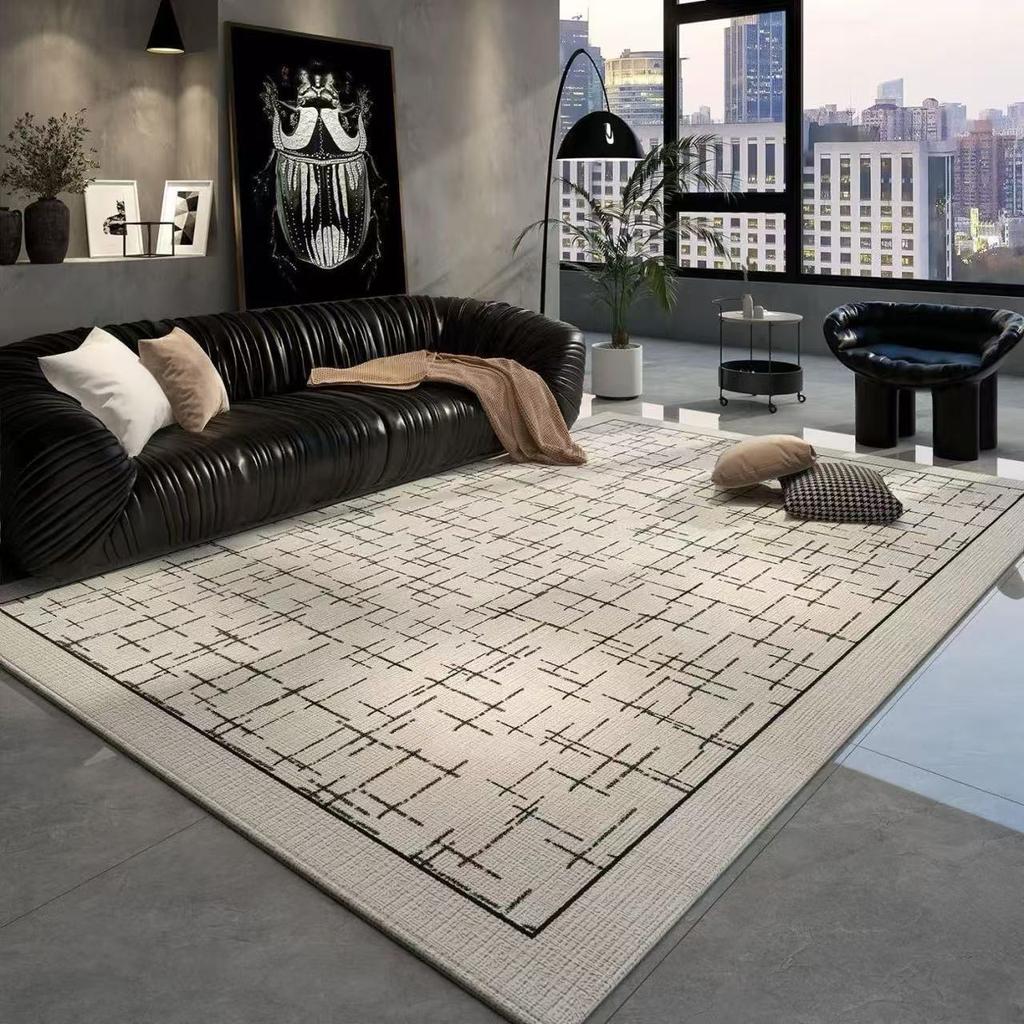 Light Luxury Geometric Large Carpets for Living Room Modern Decoration Home Bedroom Rug Soft Non-slip Coffee Tables Mat