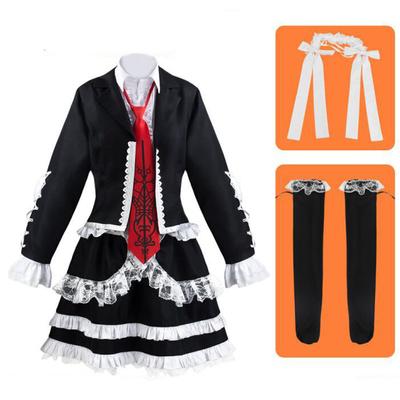 Cosplay Costume Yasuhiro Taeko Costume Danganronpa Celestia Ludenberg Wigs Women Lolita Uniform Skirt Halloween Party Dress