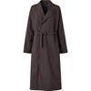U Series FW25 Single-Breasted Design Stand Collar Long Coat Women Coats 480063-39