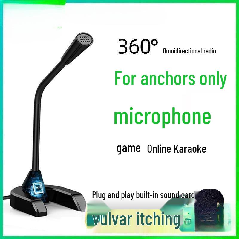 Desktop Microphone for Streaming, Gaming, and Voice Chat