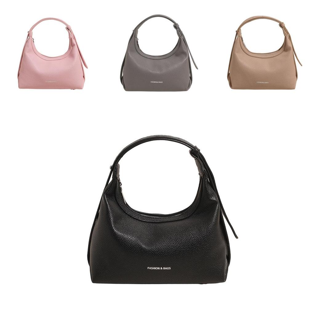 Small Vintage Dumpling Crossbody Bag With Sewn Details For Women
