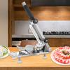 Stainless Steel Meat Slicer Manual Adjustable Cutting Thickness Meat Cutter Spring Design Rust-proof Food Slicing Machine