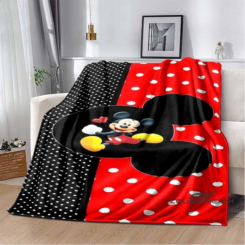Die Mickey Maus Cartoon-Decke ist flauschig und weich, geeignet für Kinder und Erwachsene und perfekt für Zuhause, Reisen, Camping an
