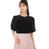 Mishmash Balloon Short Black Women's Knit/Sweater, Bustier, Layered, Versatile, Sleeve,