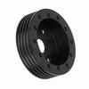 1in Aluminum Steering Wheel Hub Spacer for 5 6 Hole Wheels To 3 Hole Adapter(Black)