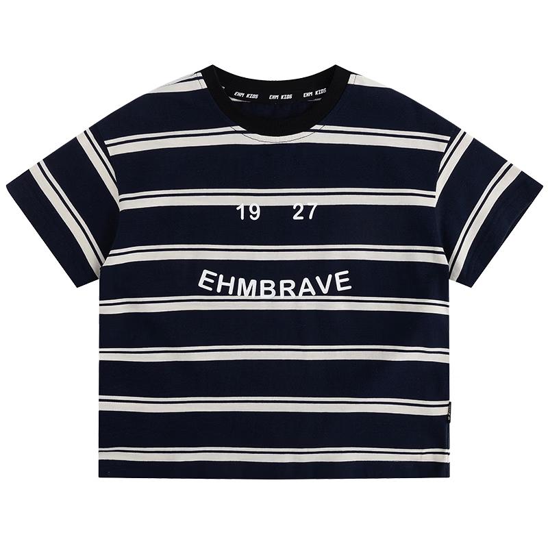 Little Elephant Hamm Boy s Striped Short Sleeve T-Shirt 160