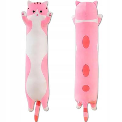 Plush Toy Pillow Kitten Toy Cuddly Toy Long Cat Pink 90Cm