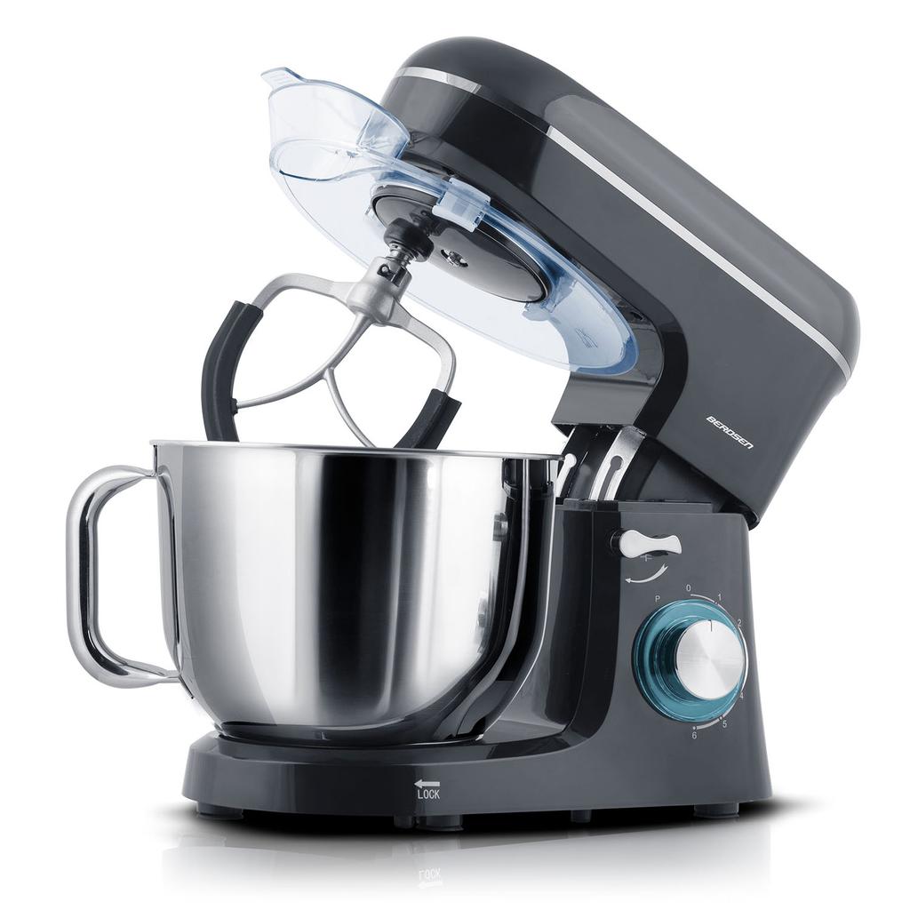 Berdsen 1400 W Bd-756 Batidora Planetaria 3 en 1 Procesador de Alimentos 6L