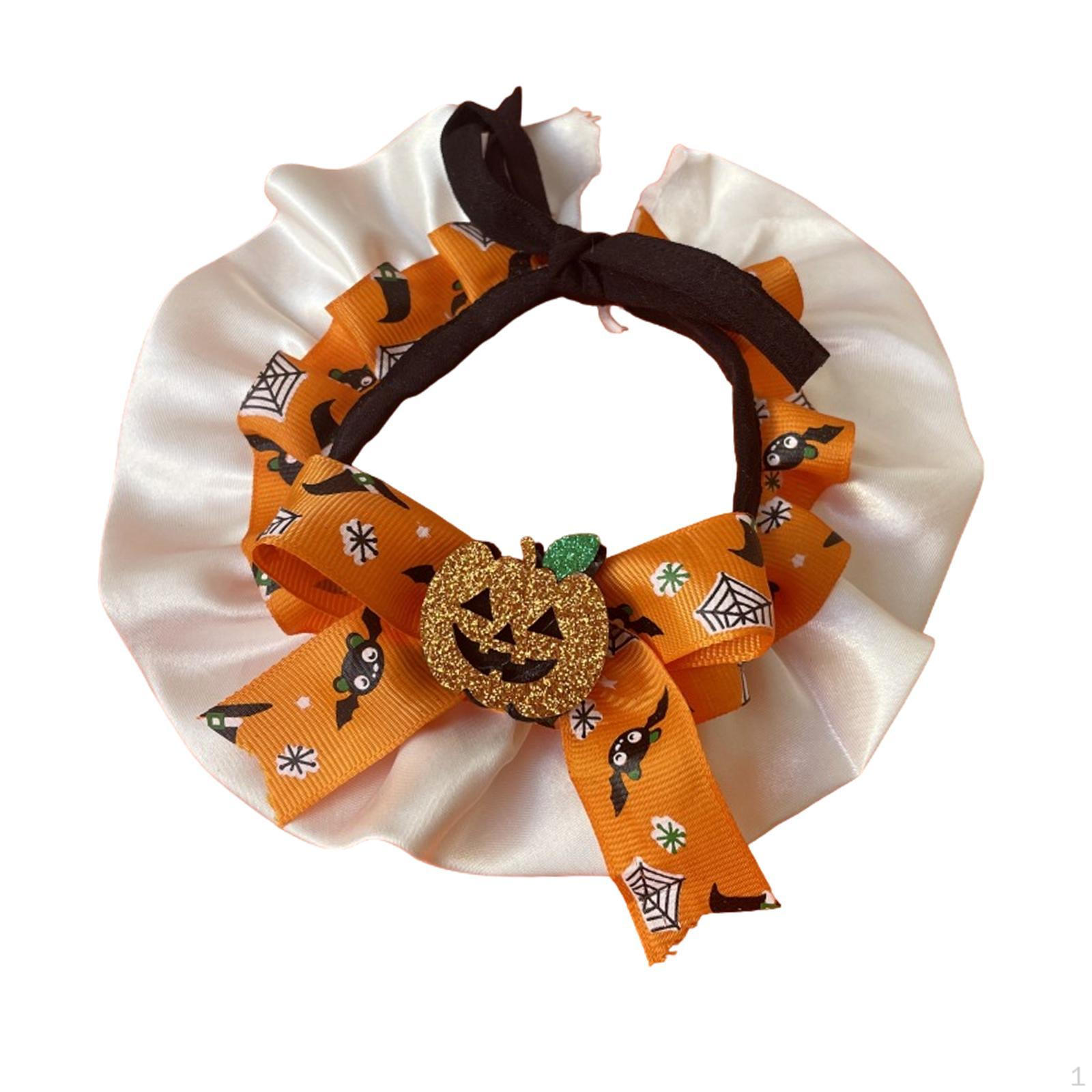 

Декоративный ошейник для домашних животных с рисунком тыквы на Хэллоуин Orange S