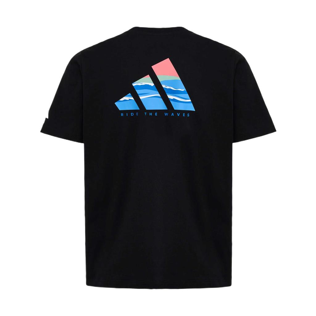 Adidas Skin-Friendly Printed Knitted T-Shirt Men Tops KU3148