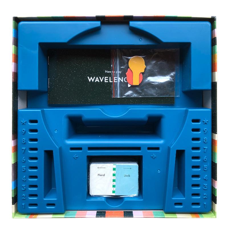 Neues Wavelength Englische Version Funkwellen Synchrones Brettspiel Kartenspiele Wavelength, Lässiges Partyspiel