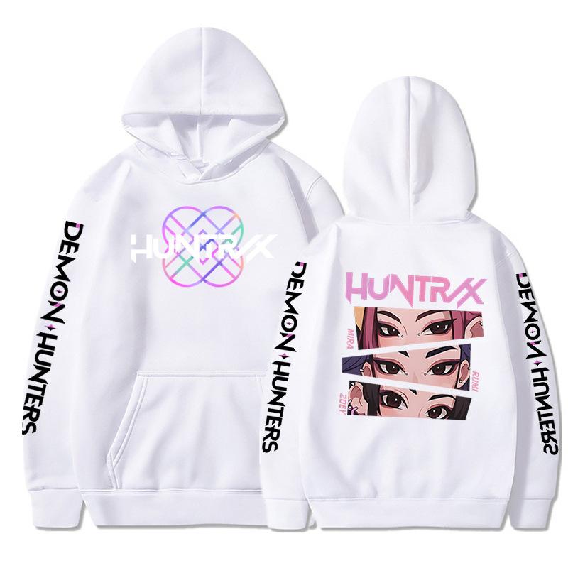 KPop Demon Hunters Huntrix Fashion Hoodie for Men Women Long Sleeve Pullover Tops Harajuku Streetwear New Sportswear Trends