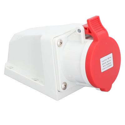 Industriesteckverbinder Elektrisch 4-polig 32A 3P+E IP44 Wasserdicht Staubdicht 380–415V Aufputzsteckdose