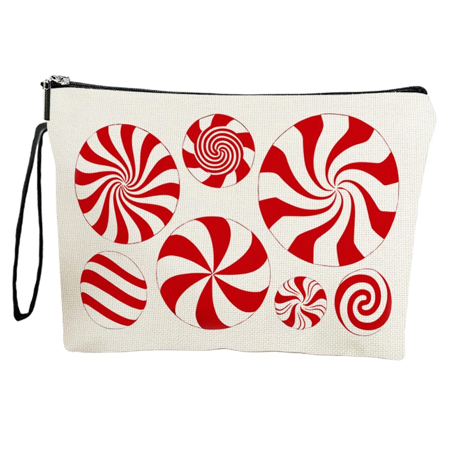 

Christmas Candy Cosmetic Bag Women s Portable Storage Bag One Size