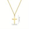Minimalist Cross Pendant Necklace with Delicate Chain Timeless Religious Inspired Jewelry