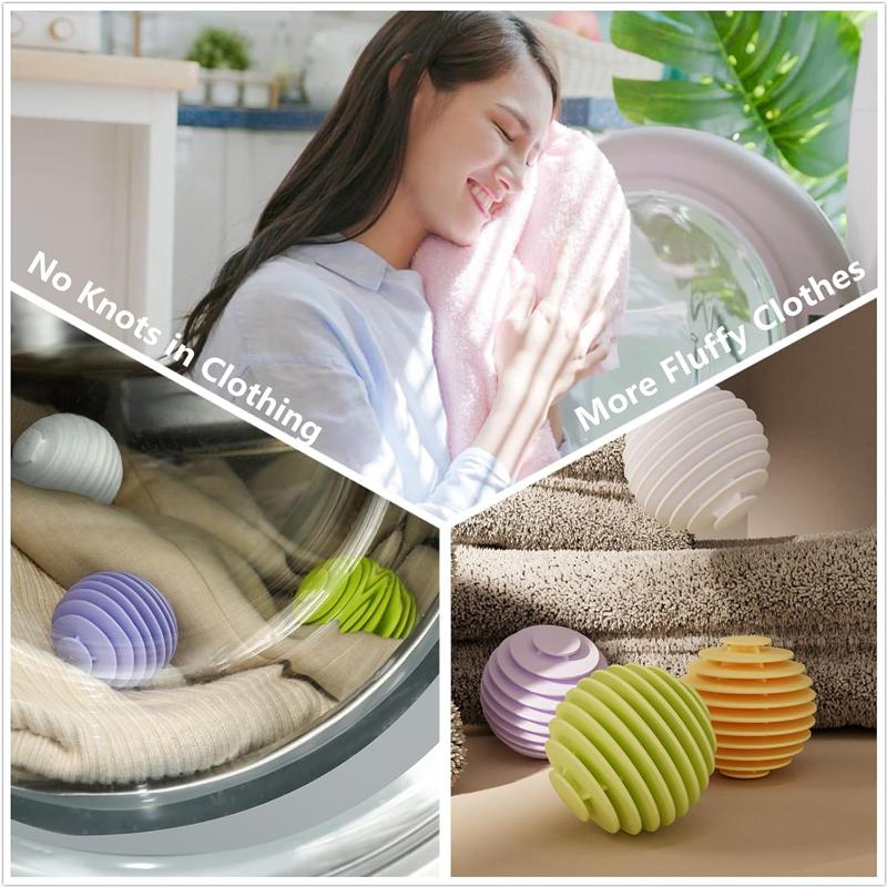 3PCS Reusable Magic Laundry Balls TPR Soft Anti-winding Clothes Cleaning Tools Household Washing Machine Clothes Dryer Balls