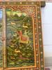Handmade Wooden Jharokha Wall Hanging: Royal Hunting Scene, Festival Decor Frame