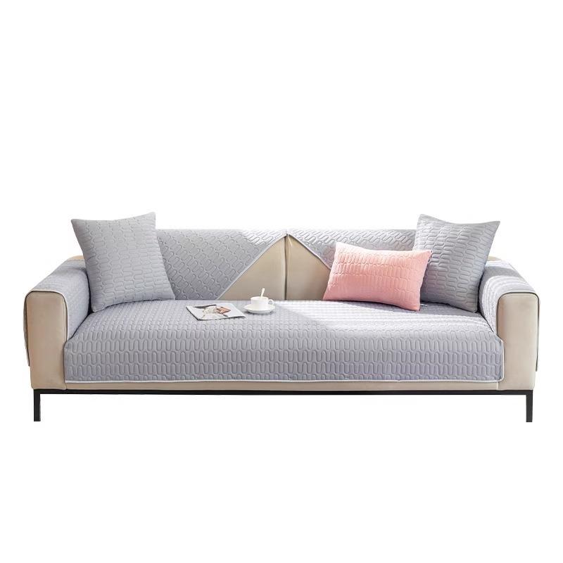 Latexmatte Sofakissen Sitzkissen Sommer Eisseide Rutschfester Sofabezug Stoff Einfarbig Sommer Sofasitzkissen