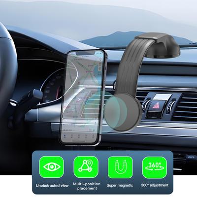 Magnetic Fixation Car Universal Holder Soft Lead Stents 360 Freely Adjust the Viewing Angle Strong Adhesive Vacuum Suction Cup