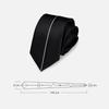 6cm Slim Ties Fashion Business Black Striped Mens Necktie Formal Male Tie