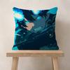 TV Anime Blue E-Exorcist Pillow Dust Cover Bedroom Kids Party Decoration Pillowcase Birthday Children Gift