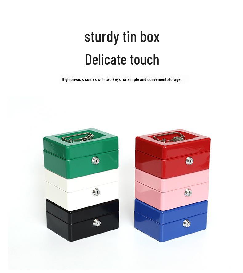 Compact Mini Cash Box for Coins and Valuables