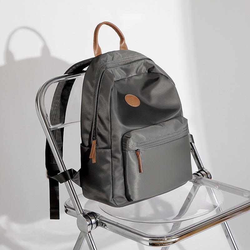 Fashionable Backpack Nylon Large Capacity Backpack Commuting Korean Version Simple Computer Bag Casual Travel Backpack