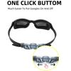 Male and Female Large Frame Plated Anti-Fog UV Protection PC Lens Durable Waterproof Swim Goggles for Adults