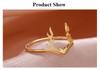 Cazador Stainless Steel Crescent Moon Phase Rings for Women Vintage Jewelry New in Rings Party Anniversary Birthday Gift 2026