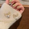 Large Retro 925 Pearl Earrings with Niche Ear Buckles for Women