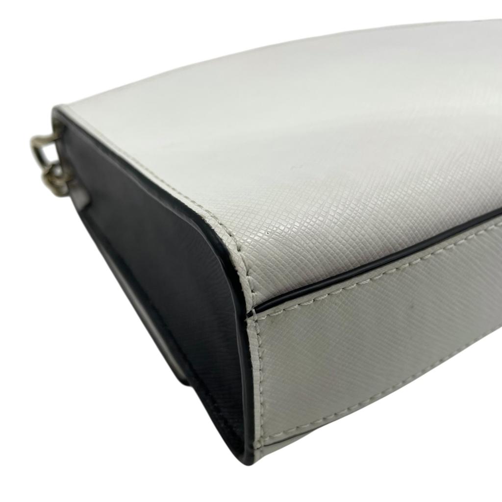 Used Kate SpadeHandbag beige/white PVC Women