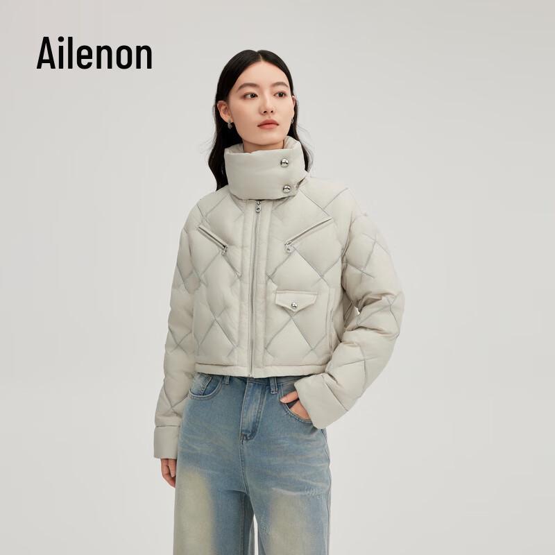Aolaiyi Women's Embroidered Short Down Jacket