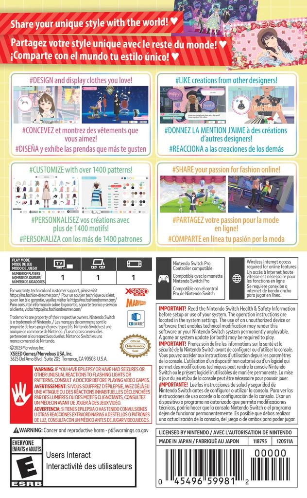 Fashion Dreamer Nordschalter (Importversion Amerika) –