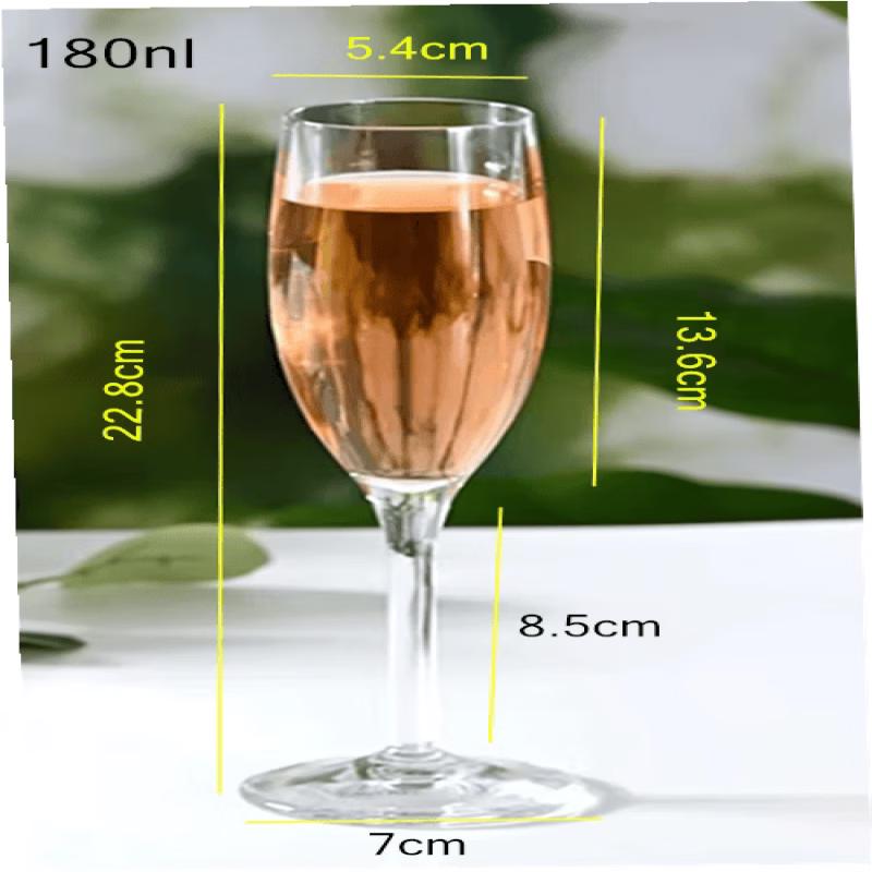 Transparent Acrylic Stemmed Wine & Champagne Glass