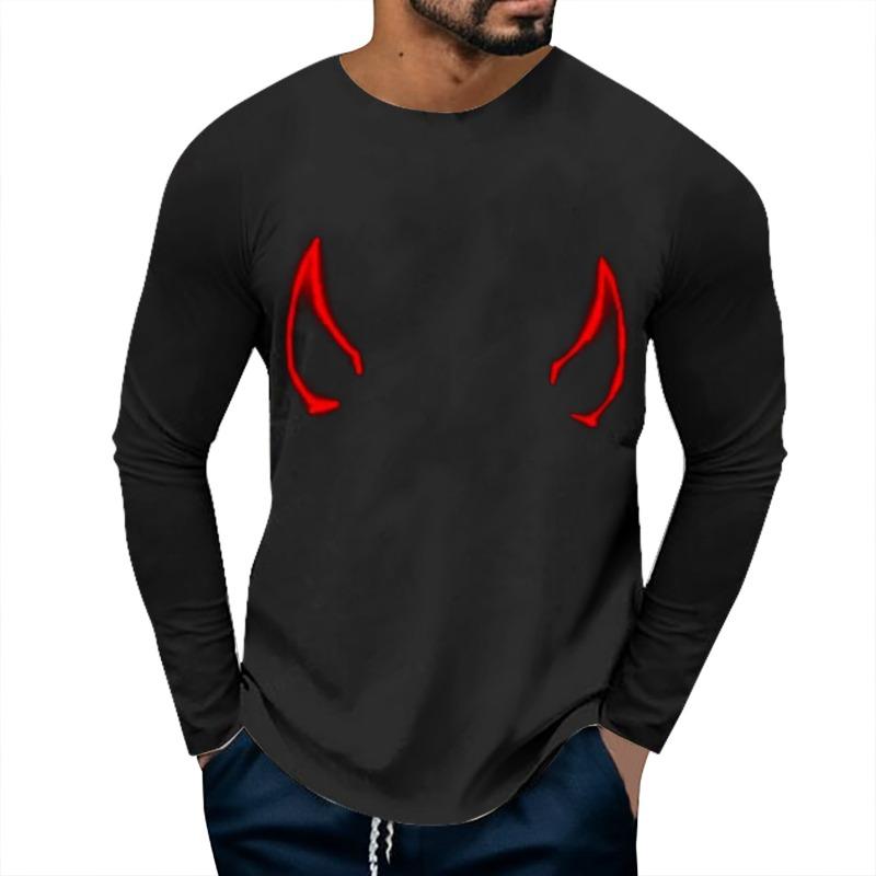 Halloween 3D Digital Printed Men's Casual Base Shirt PLUS SIZE T-Shirts (men’s)