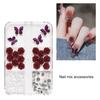 1 Box Nail Art Charm Glittering Retro Easy To Paste Stunning Visual Effect DIY Resin 3D Butterfly Rose Faux Pearl Nail Decoration Craft Supplies